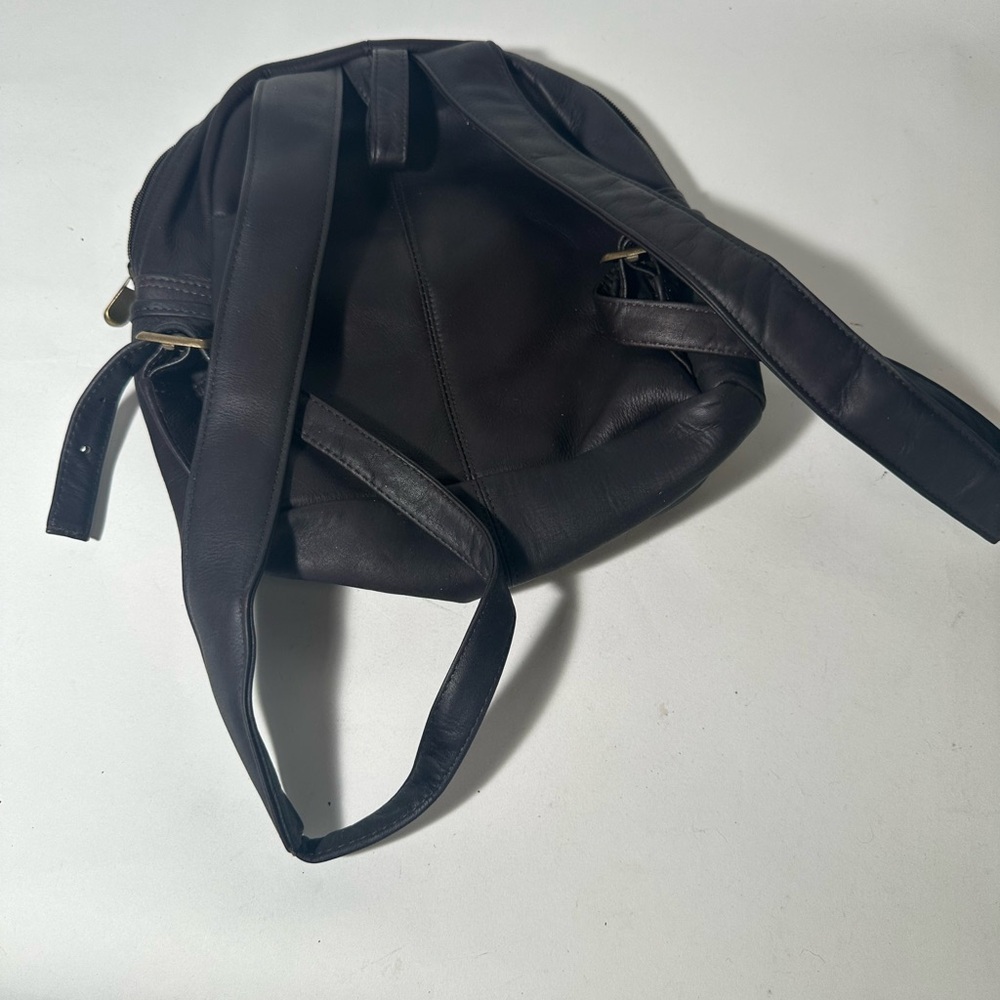 Black Structured Backpack With Durable Fabric - image 5